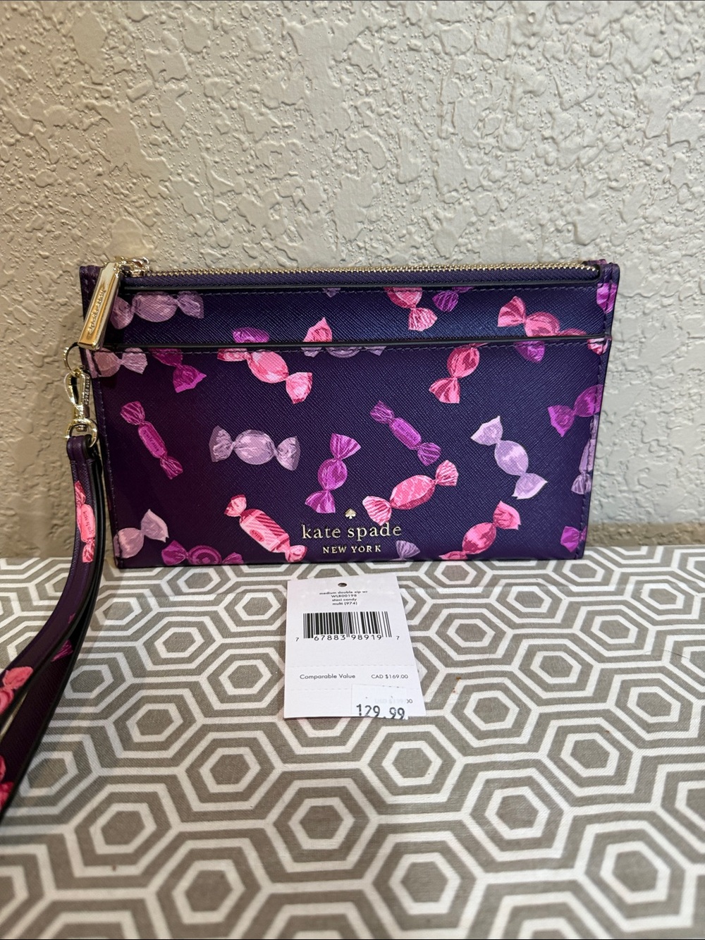 kate spade Staci candy medium double zip wristlet. WLR00198.